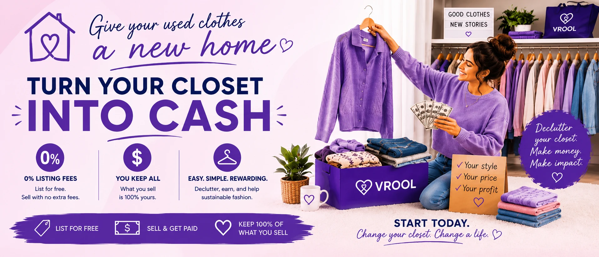 Your closet, reimagined on Vrool