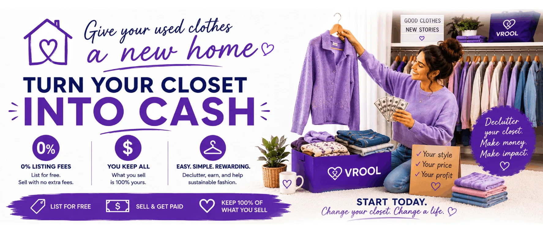 Your closet, reimagined on Vrool